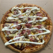 Bacon &amp; Mushroom Pizza